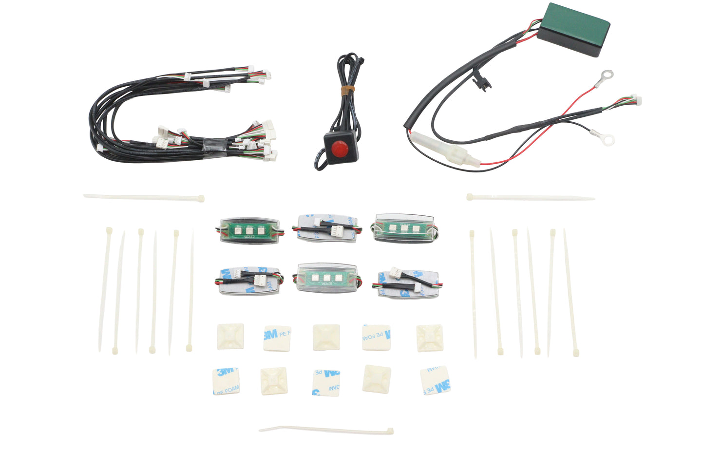 HARLEY LED Markierungsleuchtensatz mit 6 Pods Passend für 0-  Custom, Anwendung