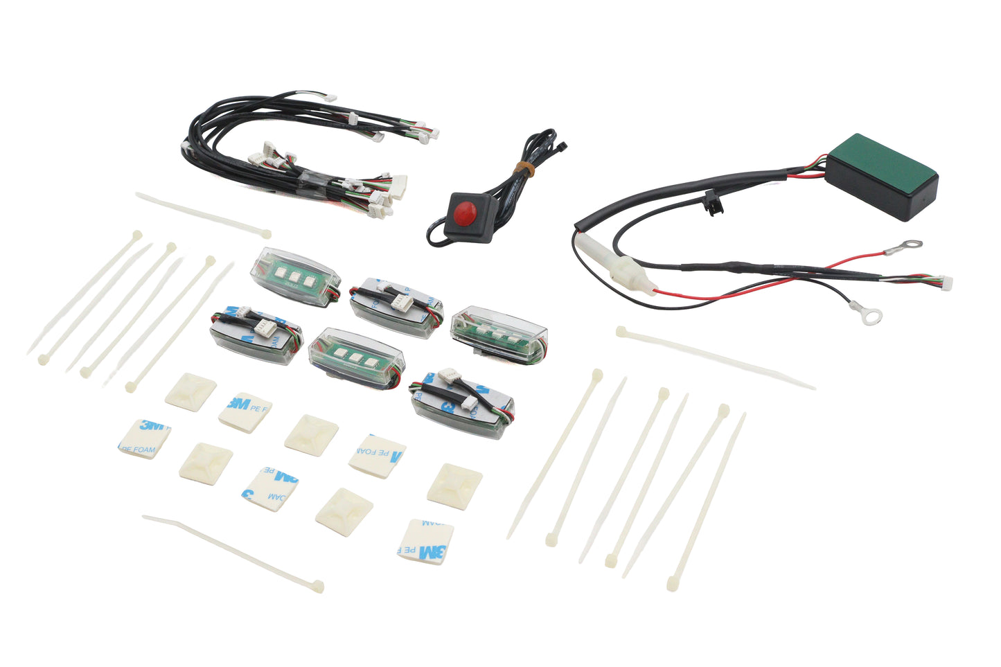 HARLEY LED Markierungsleuchtensatz mit 6 Pods Passend für 0-  Custom, Anwendung