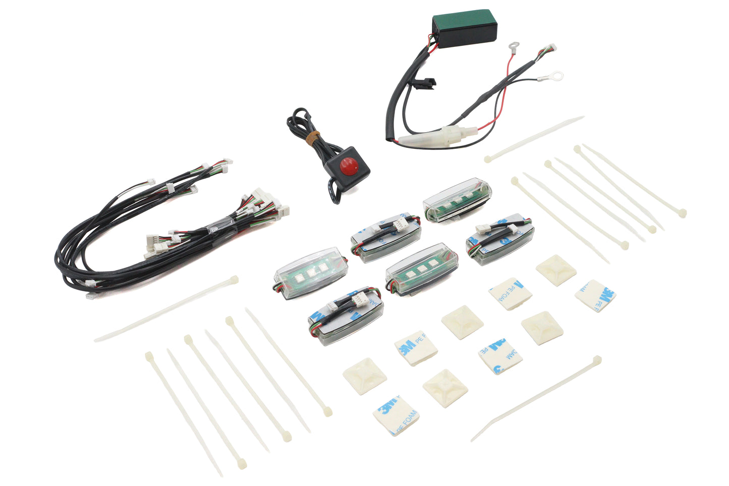 HARLEY LED Markierungsleuchtensatz mit 6 Pods Passend für 0-  Custom, Anwendung
