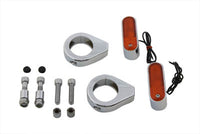 HARLEY Blinkerkit vorne mit 39mm Gabelklemmen Passt 0- Custom, Anwendung 0- Custom, Anwendun