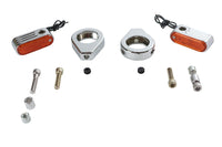 HARLEY Blinkerkit vorne mit 39mm Gabelklemmen Passt 0- Custom, Anwendung 0- Custom, Anwendun