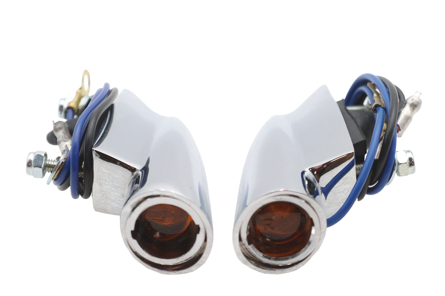 HARLEY Hot Spot Blinker-Kontrollleuchten-Set mit gelbem Glas Passt zu 0-  Custom, Anwendung