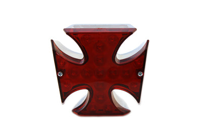HARLEY Maltese LED-Rücklicht mit rotem Glas, passend für 0- Custom, Anwendung