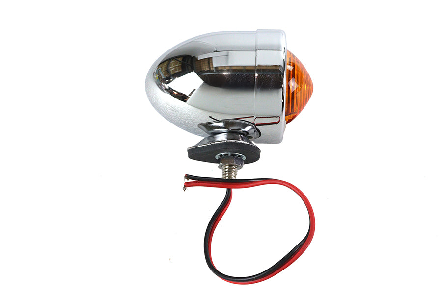 HARLEY Chrome Bullet Marker Lamp 2 Wire Type Fits 0-  Custom, application