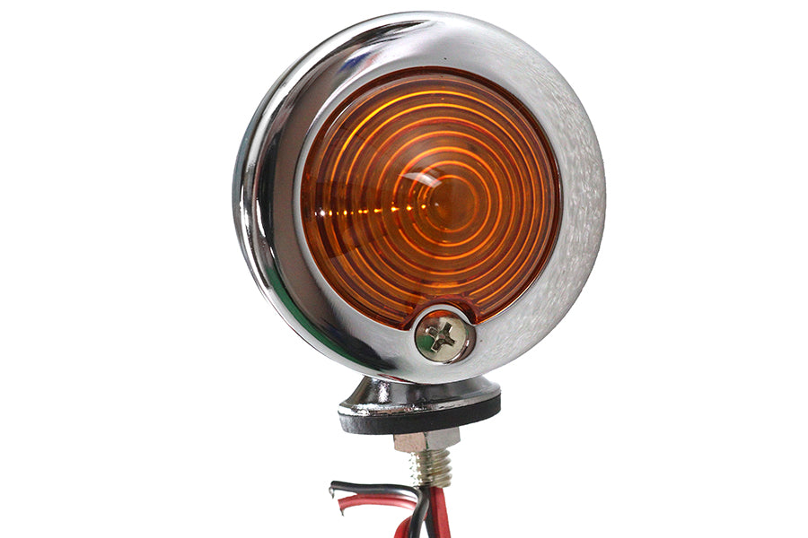HARLEY Chrome Bullet Marker Lamp 2 Wire Type Fits 0-  Custom, application