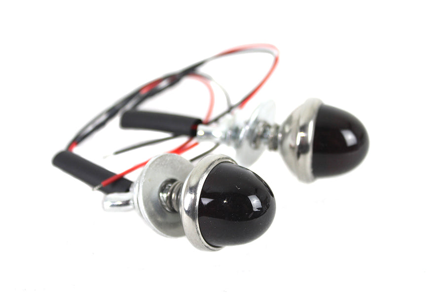 HARLEY Nummernschildrahmen-Schraubensatz mit Glaslinse und LED-Licht, passend für 0-Custom, Anwendung