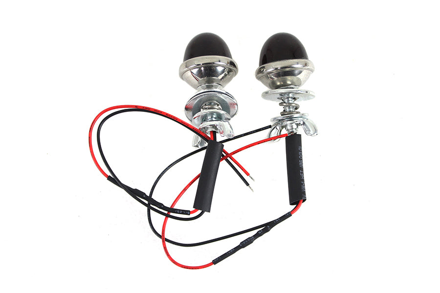 HARLEY Nummernschildrahmen-Schraubensatz mit Glaslinse und LED-Licht, passend für 0-Custom, Anwendung