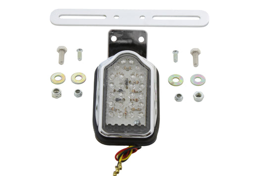HARLEY Chrome Mini Tombstone Tail Lamp with Bracket Fits 0-  Custom, application