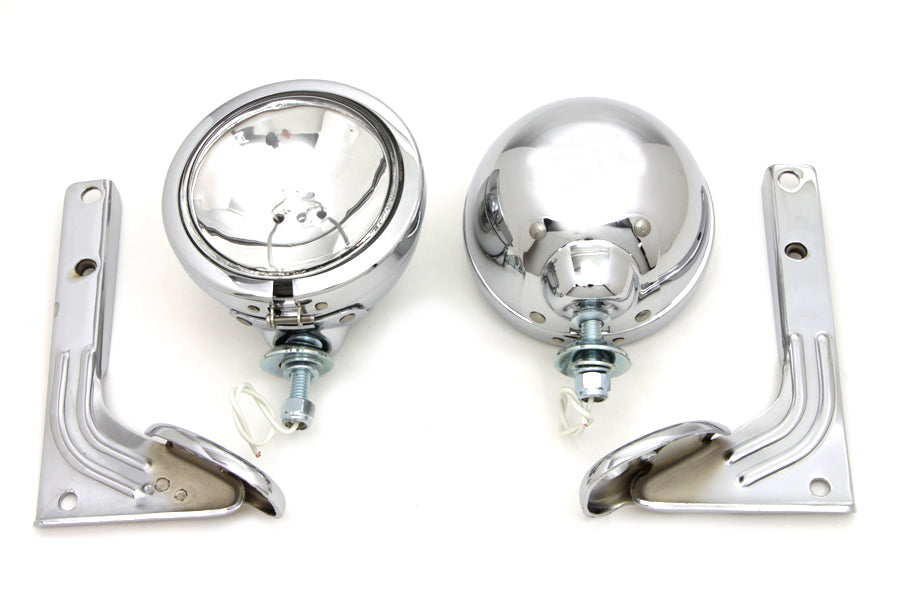 HARLEY 12 Volt Zusatzscheinwerfer-Kit Passend für 1959-1985 FL,