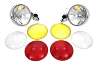 HARLEY Chrom-Zusatzscheinwerfer-Set passend für 1949-1963 FL,