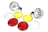 HARLEY Chrom-Zusatzscheinwerfer-Set passend für 1949-1963 FL,