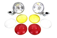 HARLEY Chrom-Zusatzscheinwerfer-Set passend für 1949-1963 FL,