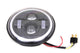 HARLEY 7 inch LED Headlamp Unit Black fits 1960-1984 FL,  1994-2013 FLT,