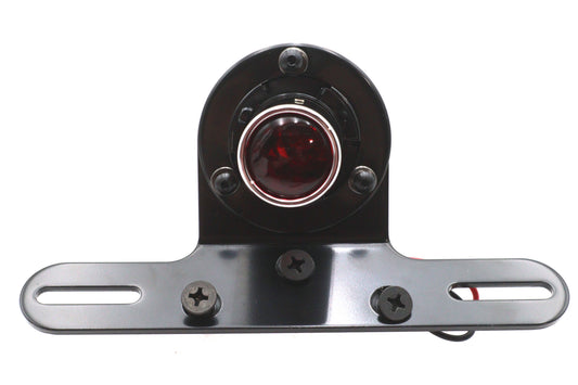 HARLEY Black 1 inch Round Tail Lamp Fits 0-  Custom, application