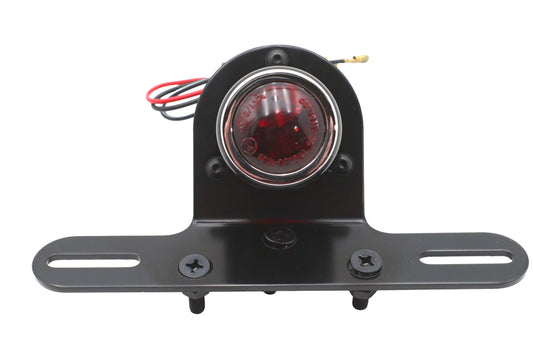 HARLEY Black 1-1/2 inch Round Tail Lamp Fits 0-  Custom, application