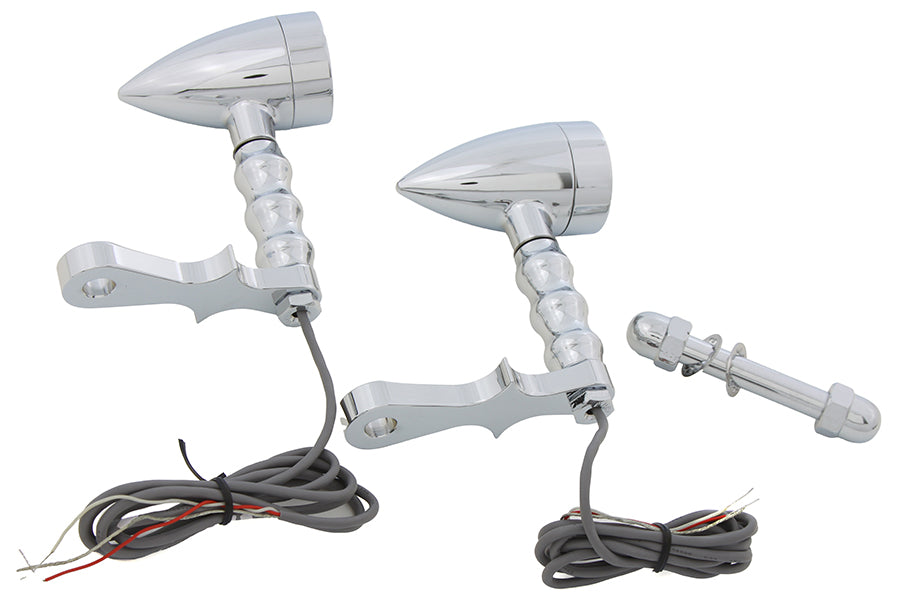 HARLEY Blinker Set Bullet Amber passend für 0- Custom, 12 Volt Anwendungen