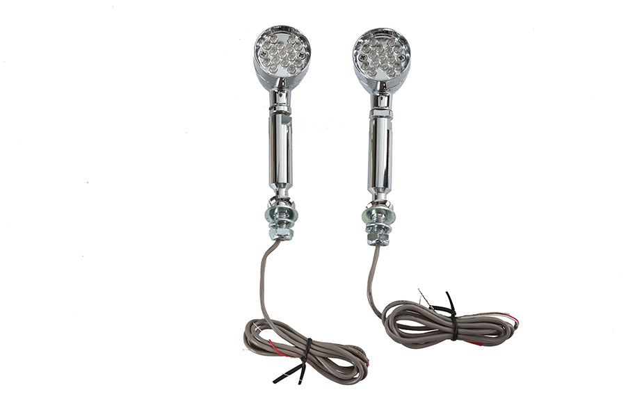 HARLEY Blinker Set Bullet Rot mit langem Bolzen Passend für 0-  Custom, Anwendung
