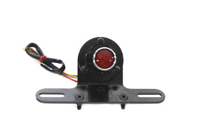 HARLEY Black 1 inch Round Tail Lamp Fits 0-  Custom, application