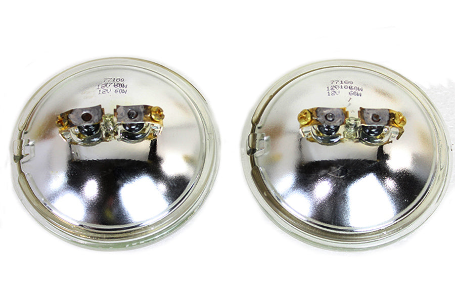 HARLEY Clear 4-1/2 Zoll 12 Volt Sealed Beam Spotlampenbirnen-Set passend für 0- Alle, 4-1/2 Spotlampen" 0- Alle