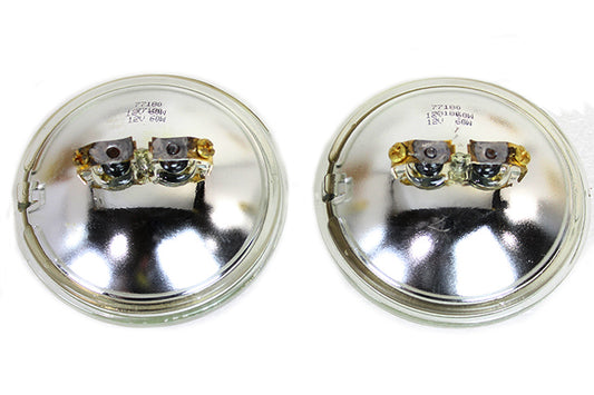HARLEY Clear 4-1/2 Zoll 12 Volt Sealed Beam Spotlampenbirnen-Set passend für 0- Alle, 4-1/2 Spotlampen" 0- Alle