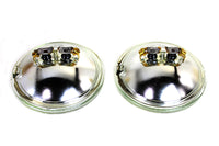 HARLEY Clear 4-1/2 Zoll 12 Volt Sealed Beam Spotlampenbirnen-Set passend für 0- Alle, 4-1/2 Spotlampen" 0- Alle