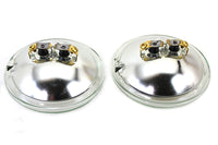 HARLEY Klar 4-1/2 Zoll 12 Volt Sealed Beam Zusatzscheinwerfer Glühlampenset Passend für 0- Alle, 4-1/2 Zusatzscheinwerfer"