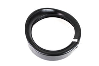 HARLEY Outer Headlamp Black Frenched Trim Ring with Visor fits 1983-2013 FLT,  1994-UP FLHR,  2012-2016 FLD,