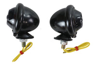 HARLEY schwarzes Blinker Set Bullet mit getöntem Glas passend für 0- Custom, Anwendung
