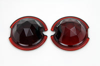 HARLEY Rücklicht-Glasscheibe, facettiert, rot, passend für FL 1949–1985,