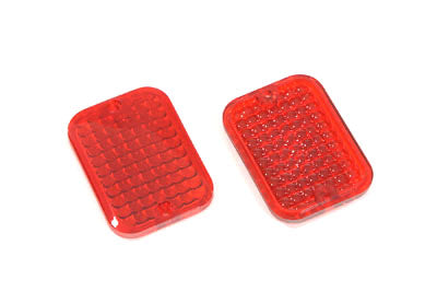 HARLEY Markierungsleuchtenglas-Set, Rot, Standard-Stil, passend für 0-, Ersatzteil, Anwendungsteil für Tourenlampen