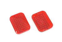 HARLEY Markierungsleuchtenglas-Set, Rot, Standard-Stil, passend für 0-, Ersatzteil, Anwendungsteil für Tourenlampen