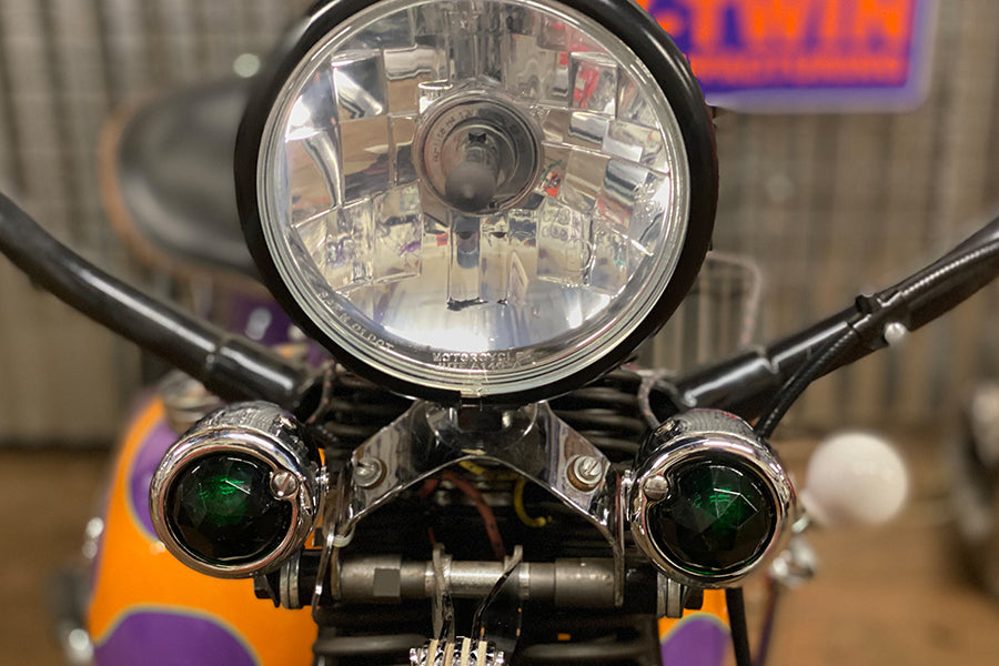 HARLEY Rücklichtglas-Set Facettiert Grün Passend für 1949-1985 FL,