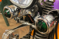 HARLEY Rücklichtglas-Set Facettiert Grün Passend für 1949-1985 FL,