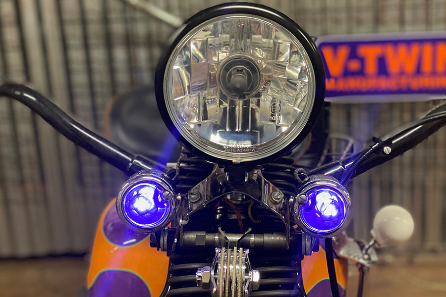 HARLEY Rücklichtglas-Satz Facettiert Violett Passend für 1949-1985 FL,