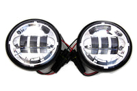 HARLEY 4-1/2 Zoll LED-Zusatzscheinwerfer verchromt, passend für FLT ab 1980, FLT ab 1980
