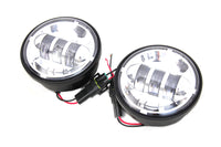 HARLEY 4-1/2 Zoll LED-Zusatzscheinwerfer verchromt, passend für FLT ab 1980, FLT ab 1980