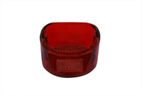 HARLEY Rücklichtglas Laydown Style Rot Passend für 1979-1998 FLT,