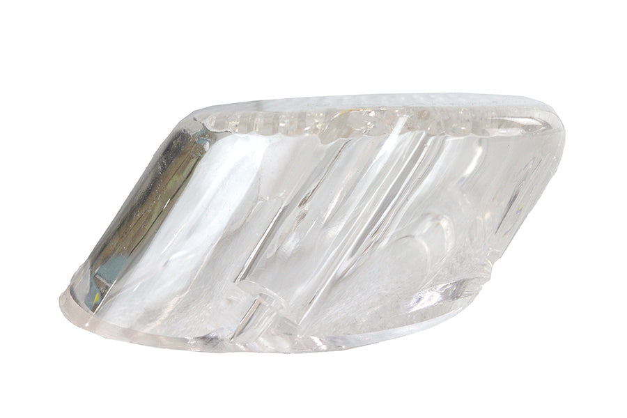 HARLEY Rücklichtglas, flach, waagerecht, schlank, klar, passend für 1979-1998 FLT,