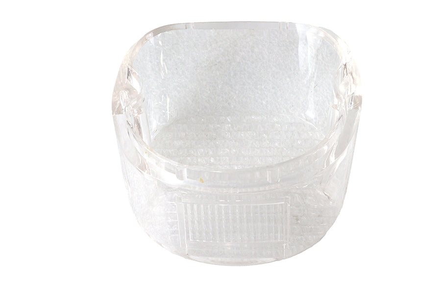 HARLEY Rücklichtglas, flach, waagerecht, schlank, klar, passend für 1979-1998 FLT,