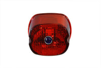 HARLEY Rücklichtglas, flach, rot mit blauem Punkt, passend für 1999–2003 FLT,