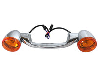 HARLEY Chrome Revox Blinkerleiste mit Lampen Passend für 2000-2017 FLST, 1999-UP FLT, 1999-UP FLHT,