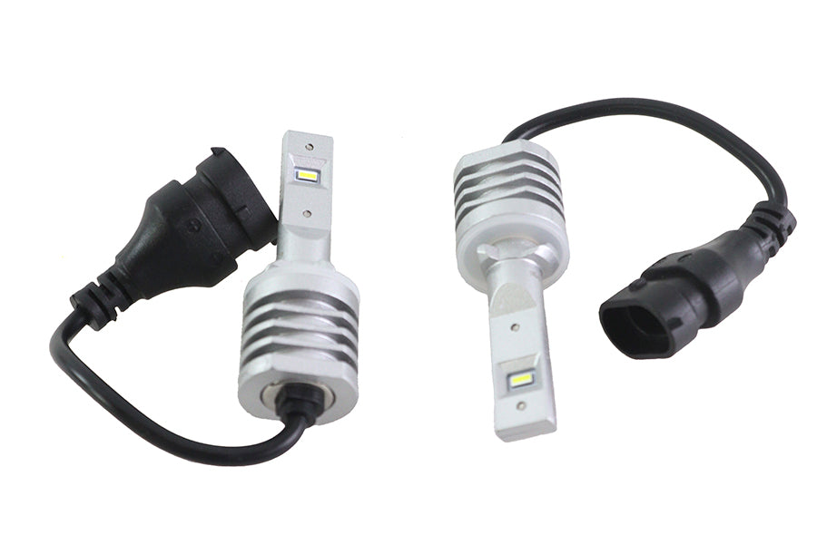 HARLEY Cyron 881 Single Beam LED Fog Lamp Replacement Bulb Set Fits 1992-UP FXST,   1992-UP FLST,