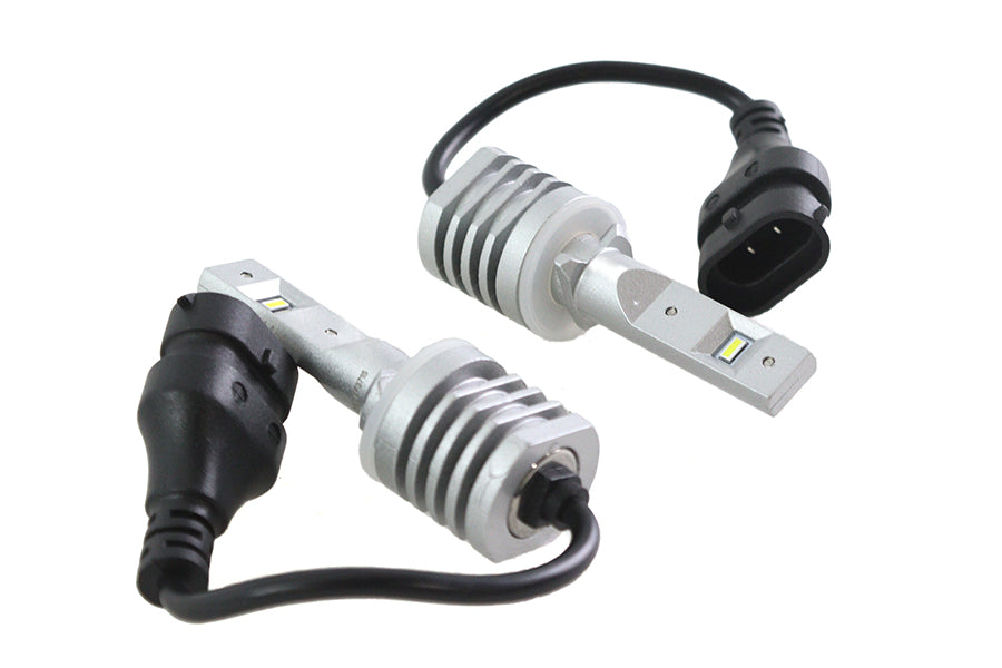 HARLEY Cyron 881 Single Beam LED Fog Lamp Replacement Bulb Set Fits 1992-UP FXST,   1992-UP FLST,