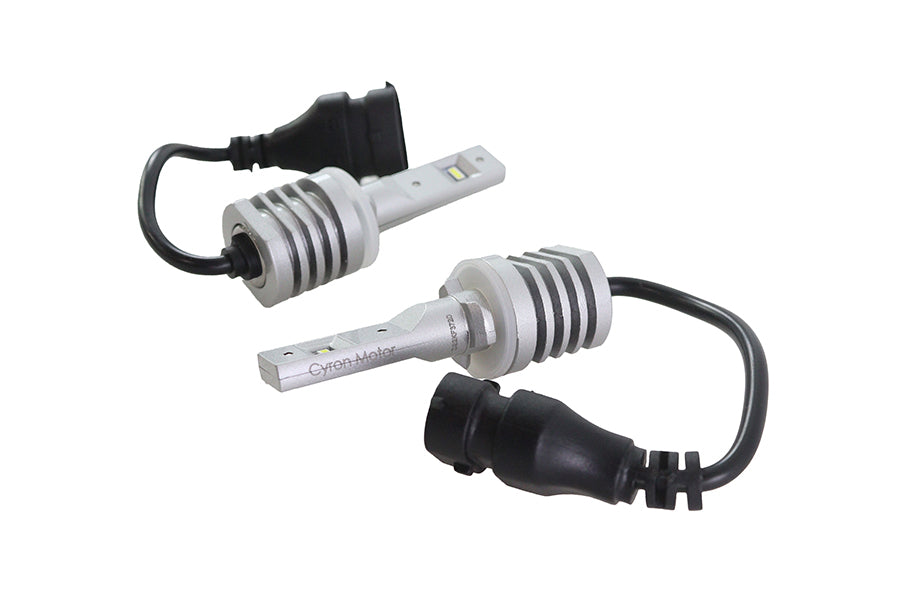 HARLEY Cyron 881 Single Beam LED Fog Lamp Replacement Bulb Set Fits 1992-UP FXST,   1992-UP FLST,