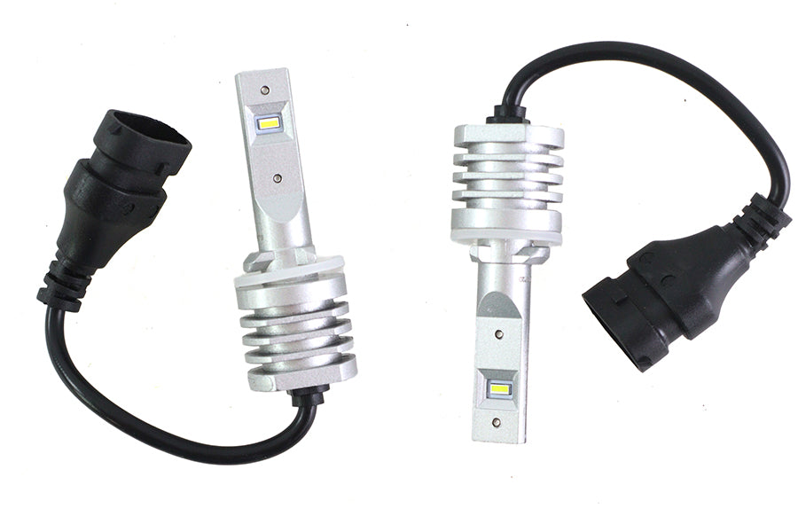 HARLEY Cyron 881 Single Beam LED Fog Lamp Replacement Bulb Set Fits 1992-UP FXST,   1992-UP FLST,