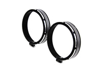 HARLEY Billet Spotlamp Trim Set Black Fits 1962-UP FL,   1962-UP FL,