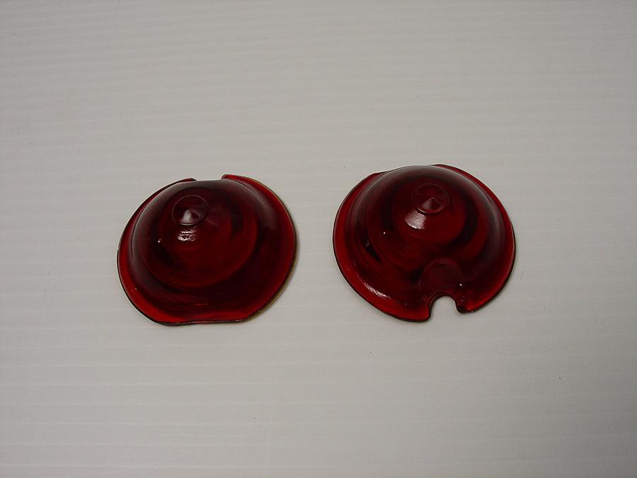 HARLEY Replica Marker Lamp Lens Glass Bullet Style Red fits 0-  Custom, application for bullet style marker lamps