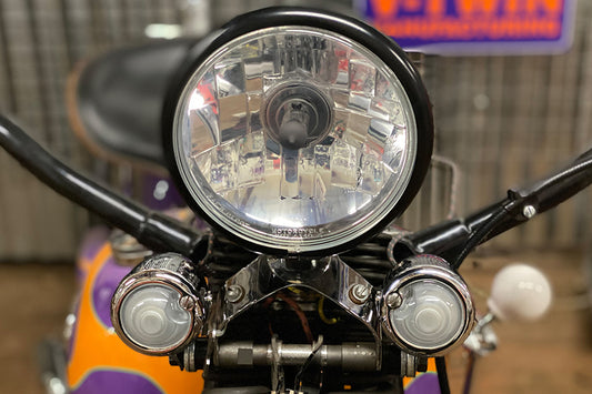HARLEY Replica Marker Lamp Lens Glass Bullet Style White fits 0-  Custom, application for bullet style marker lamps