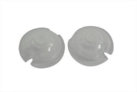 HARLEY Replica Marker Lamp Lens Glass Bullet Style White fits 0-  Custom, application for bullet style marker lamps