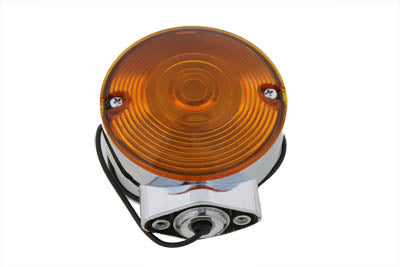HARLEY Chrom Blinker vorne, bernsteinfarben, passend für 1994-UP FLT,